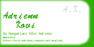 adrienn kovi business card