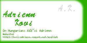 adrienn kovi business card